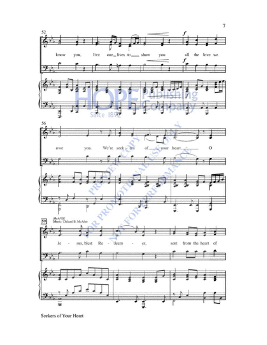 Seekers of Your Heart Seekers of Your Heart Choir scores gallery preview page 8