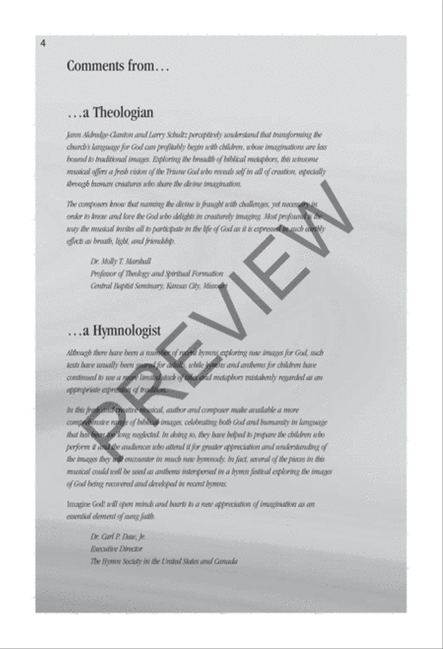 Imagine God! Preview Kit (Score & CD) Choir scores gallery preview page 4