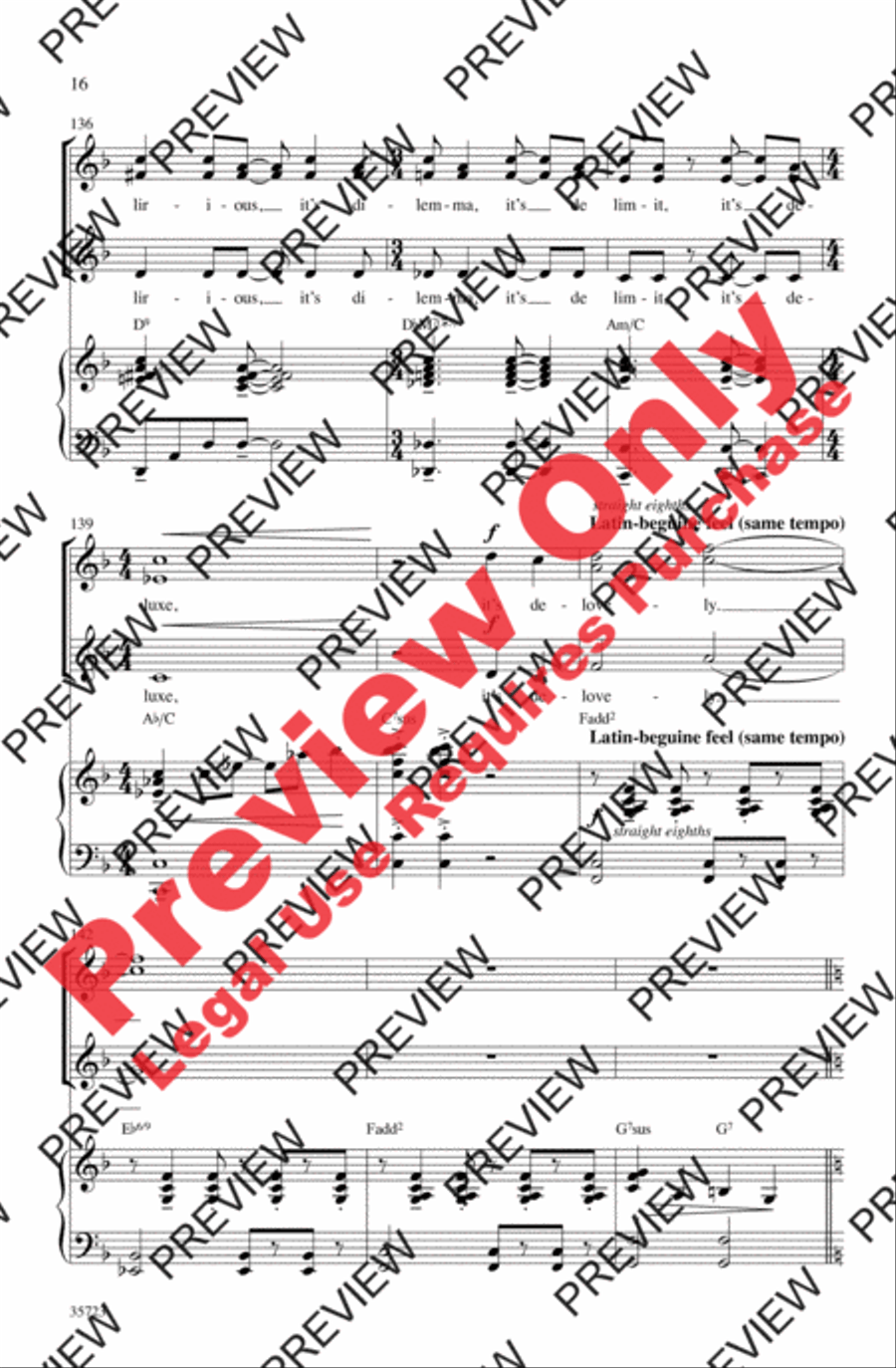 Let's Fall in Love Women's Choir scores gallery preview page 16