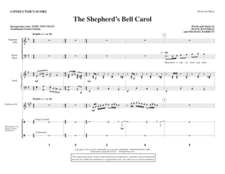 Book cover for The Shepherd's Bell Carol - Full Score