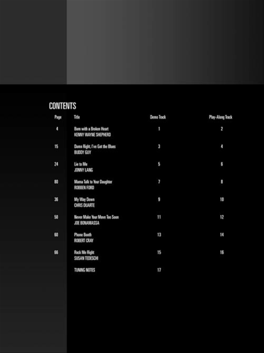 Modern Blues Electric Guitar scores gallery preview page 3