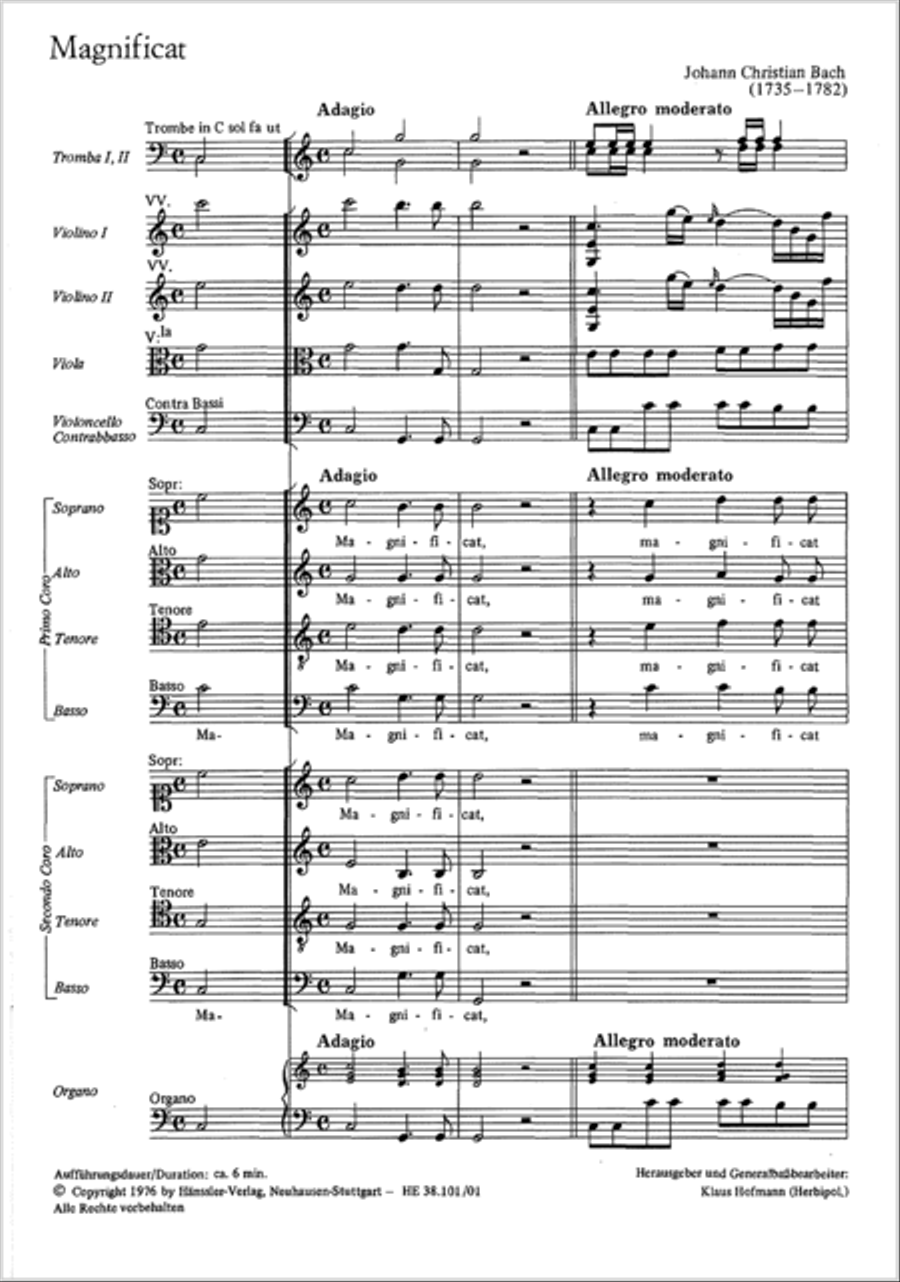 Magnificat in C major 4-Part scores gallery preview page 2