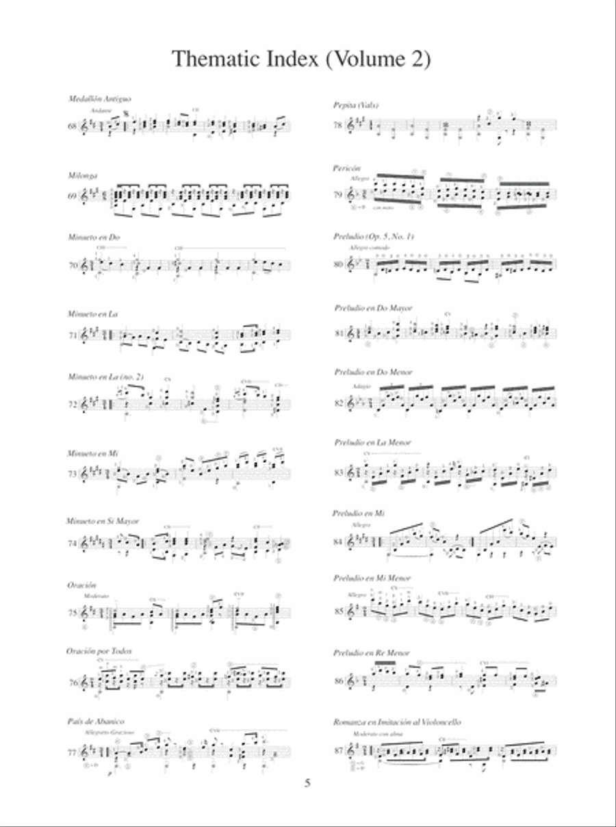 The Complete Works of Agustin Barrios Mangore for Guitar Vol. 2 Acoustic Guitar scores gallery preview page 11