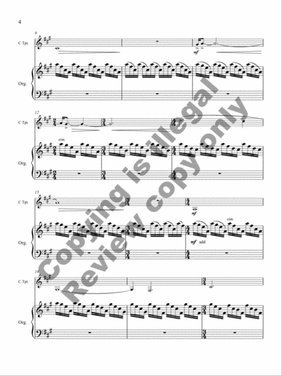 Blue, Green, Red Trumpet scores gallery preview page 4