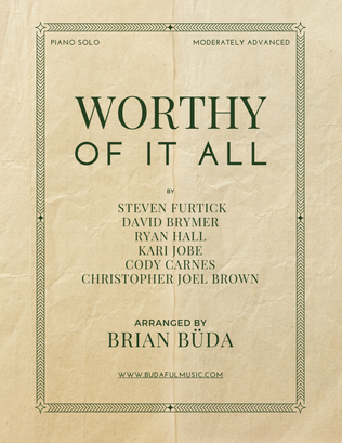 Book cover for Worthy Of It All / The Blessing Medley