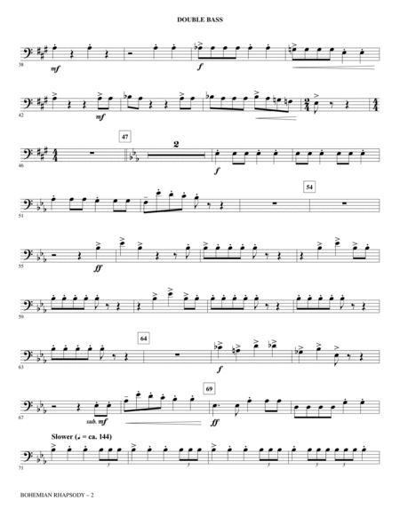 Bohemian Rhapsody (arr. Mark Brymer) - Double Bass