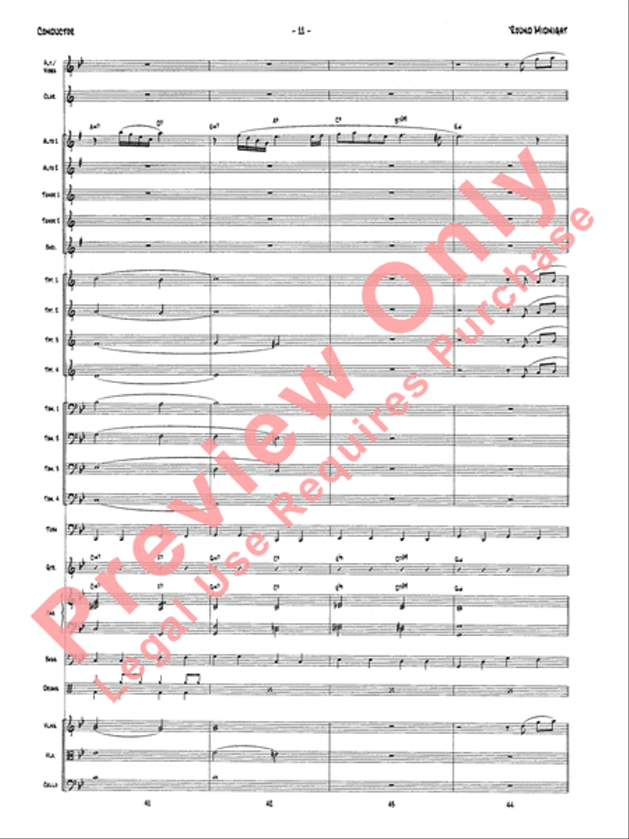 'Round Midnight Jazz Ensemble scores gallery preview page 14