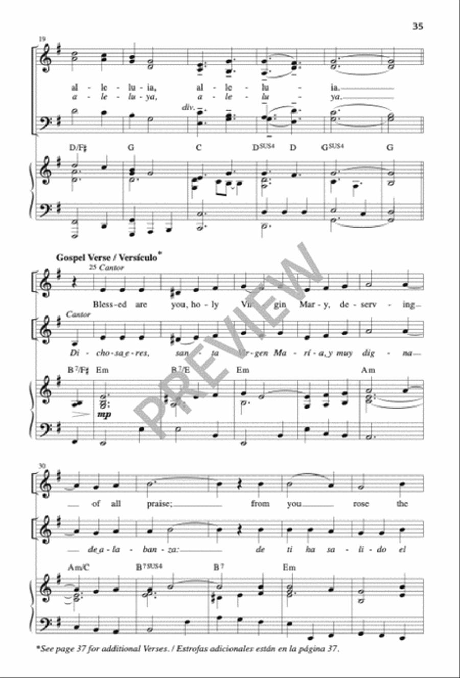Mass of the Sun of Justice / Misa Sol de Justicia 4-Part scores gallery preview page 34