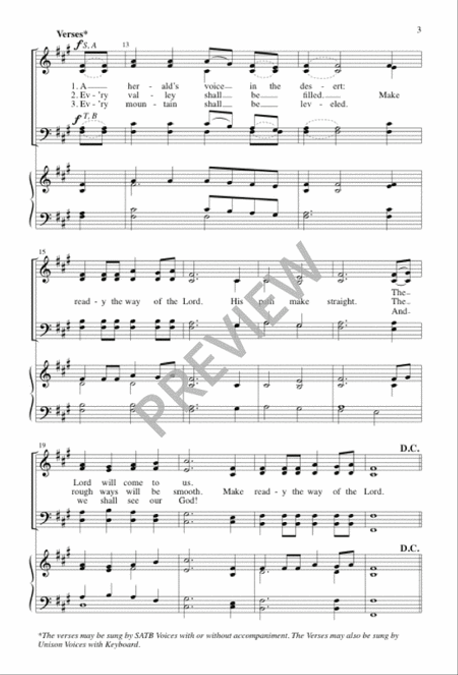 Advent Glad Song 4-Part scores gallery preview page 4