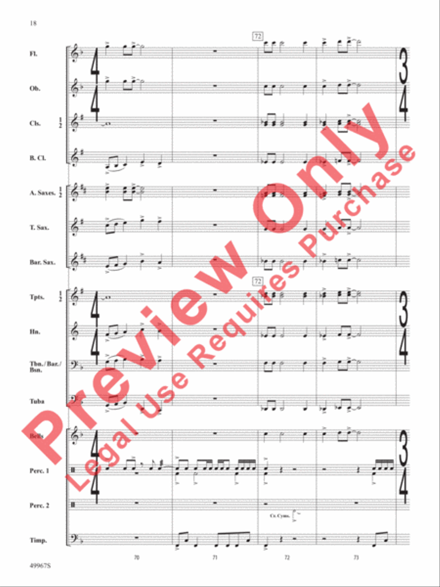 Once Upon a Time Signature Concert Band scores gallery preview page 19