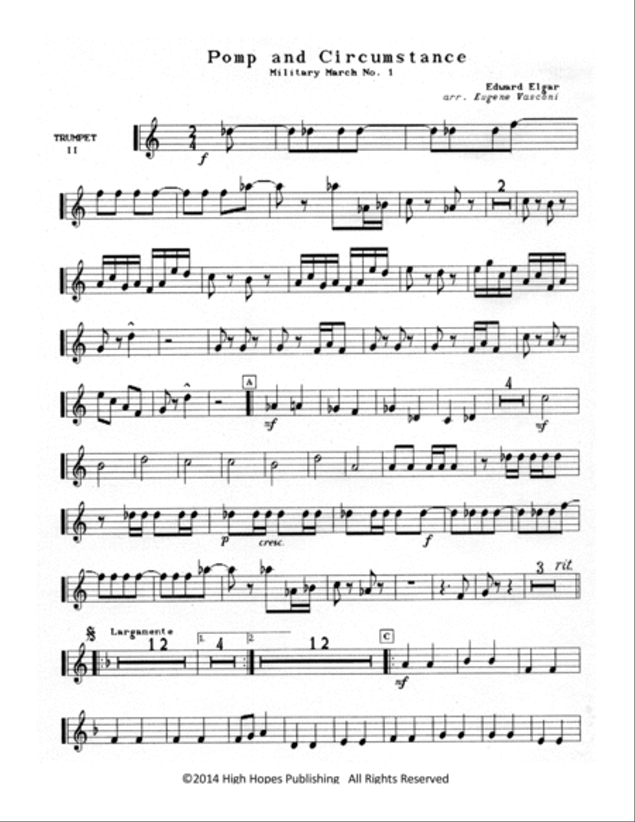 Pomp and Circumstance Brass Ensemble scores gallery preview page 3