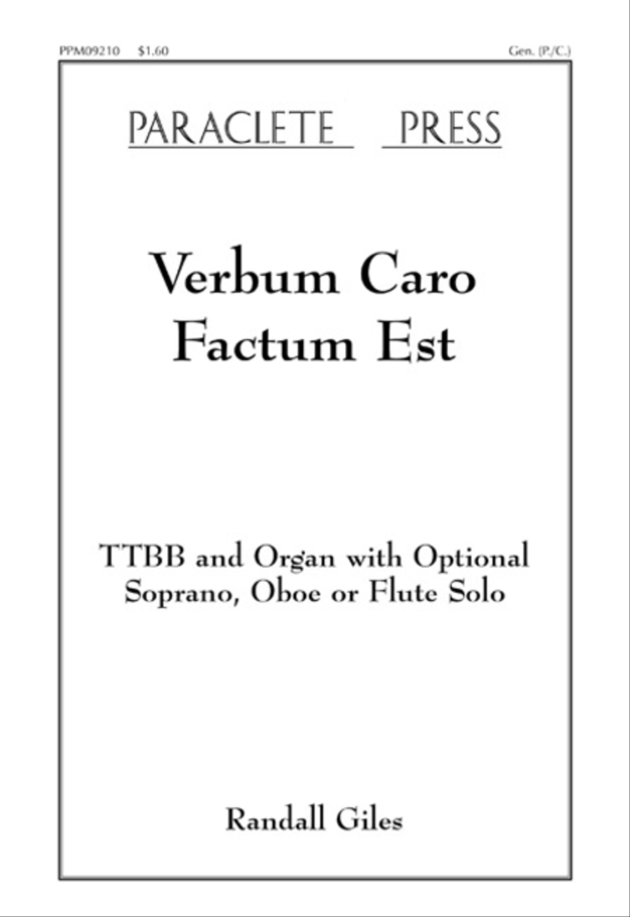 Verbum Caro Factum Est TTBB scores gallery preview page 1
