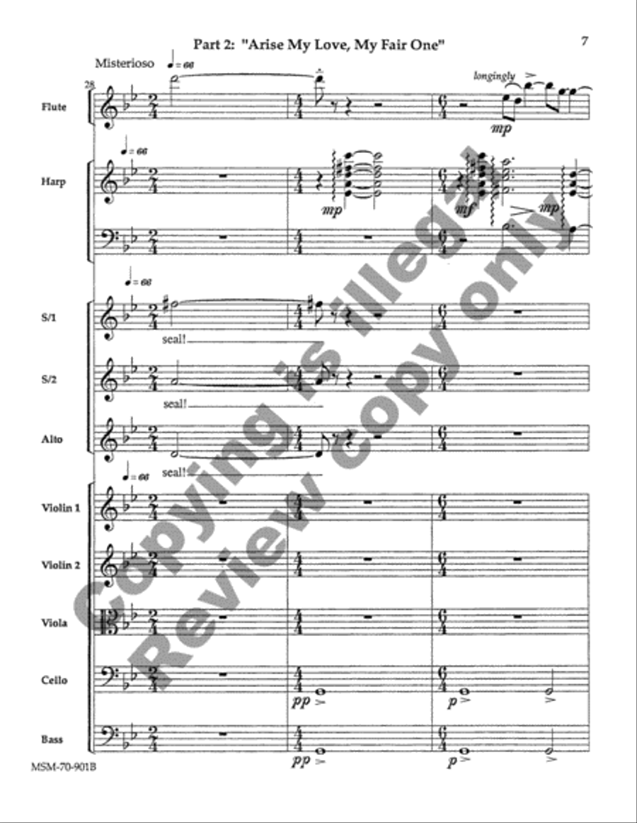 Song of Solomon (Full Score) Choir scores gallery preview page 18