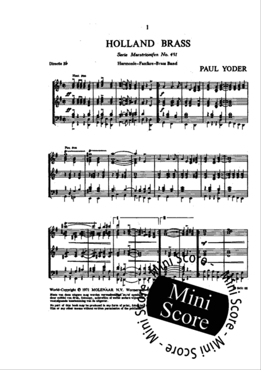 Holland Brass Brass Band scores gallery preview page 4