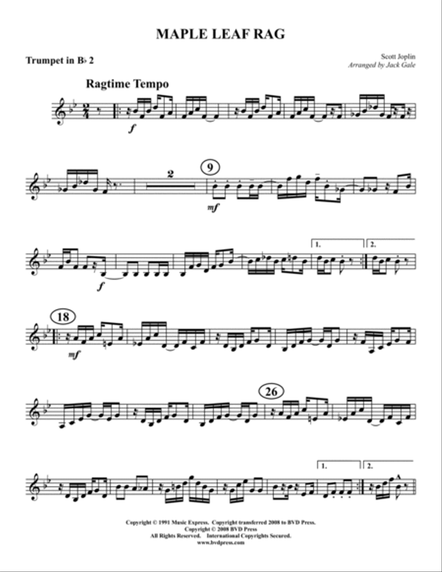 Maple Leaf Rag Brass Quintet scores gallery preview page 6