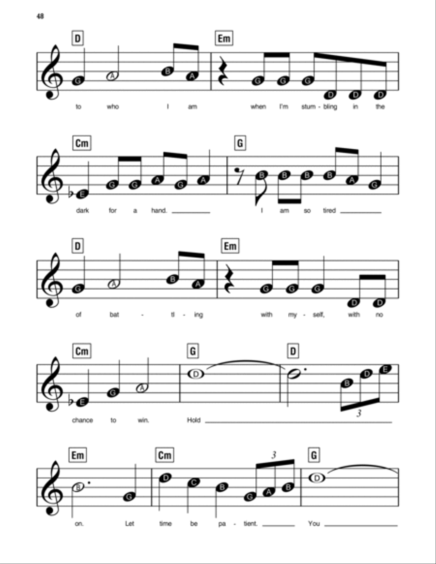 Hold On Easy Piano scores gallery preview page 3