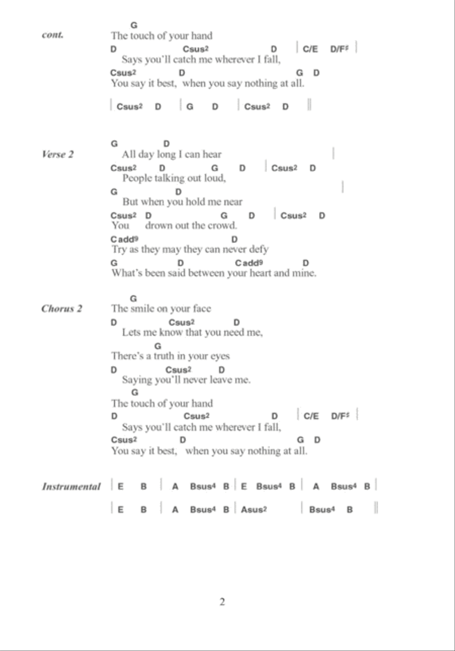 When You Say Nothing At All Acoustic Guitar scores gallery preview page 2