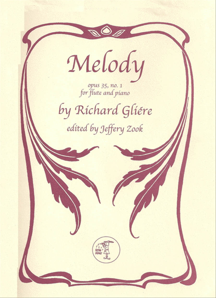 Melody Op 35, 1 Flute Solo scores gallery preview page 1