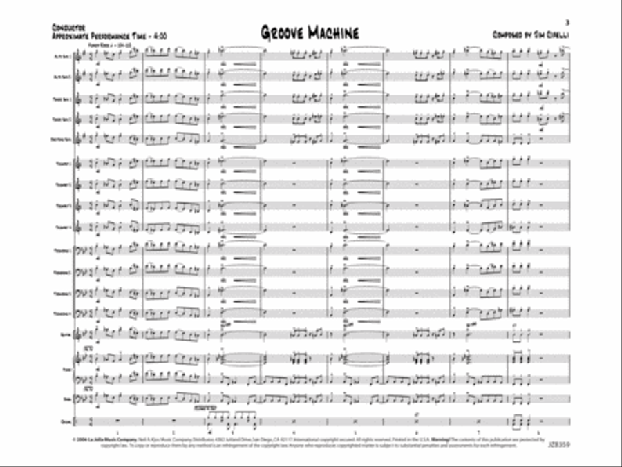 Groove Machine Groove Machine Jazz Ensemble scores gallery preview page 2