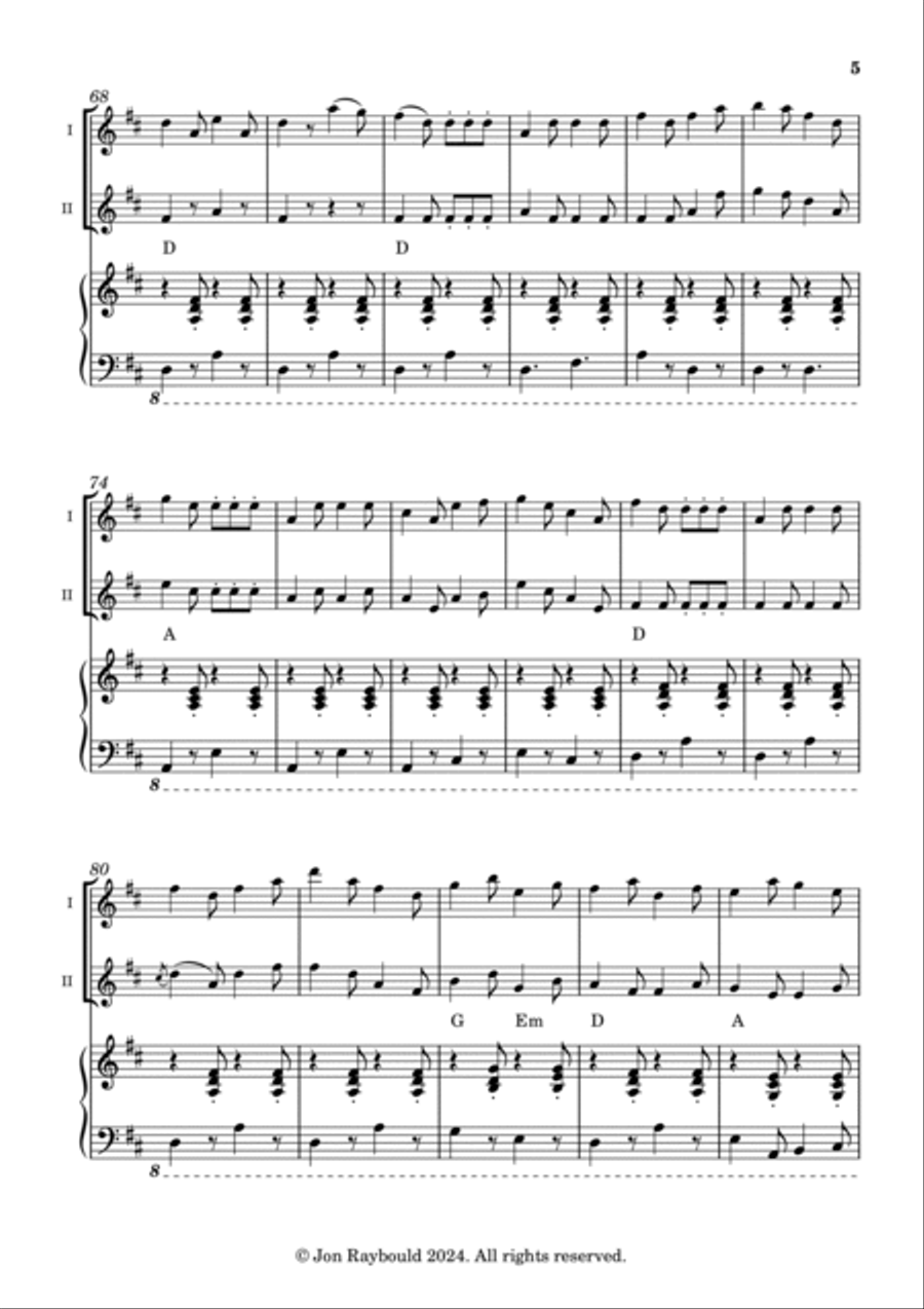 3 Postcards from Ireland 3 Postcards from Ireland Flute Duet scores gallery preview page 5