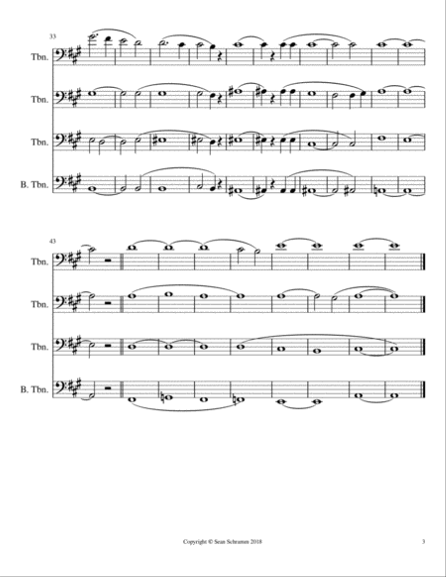 Ave Verum Corpus Ave Verum Corpus Brass Ensemble scores gallery preview page 3