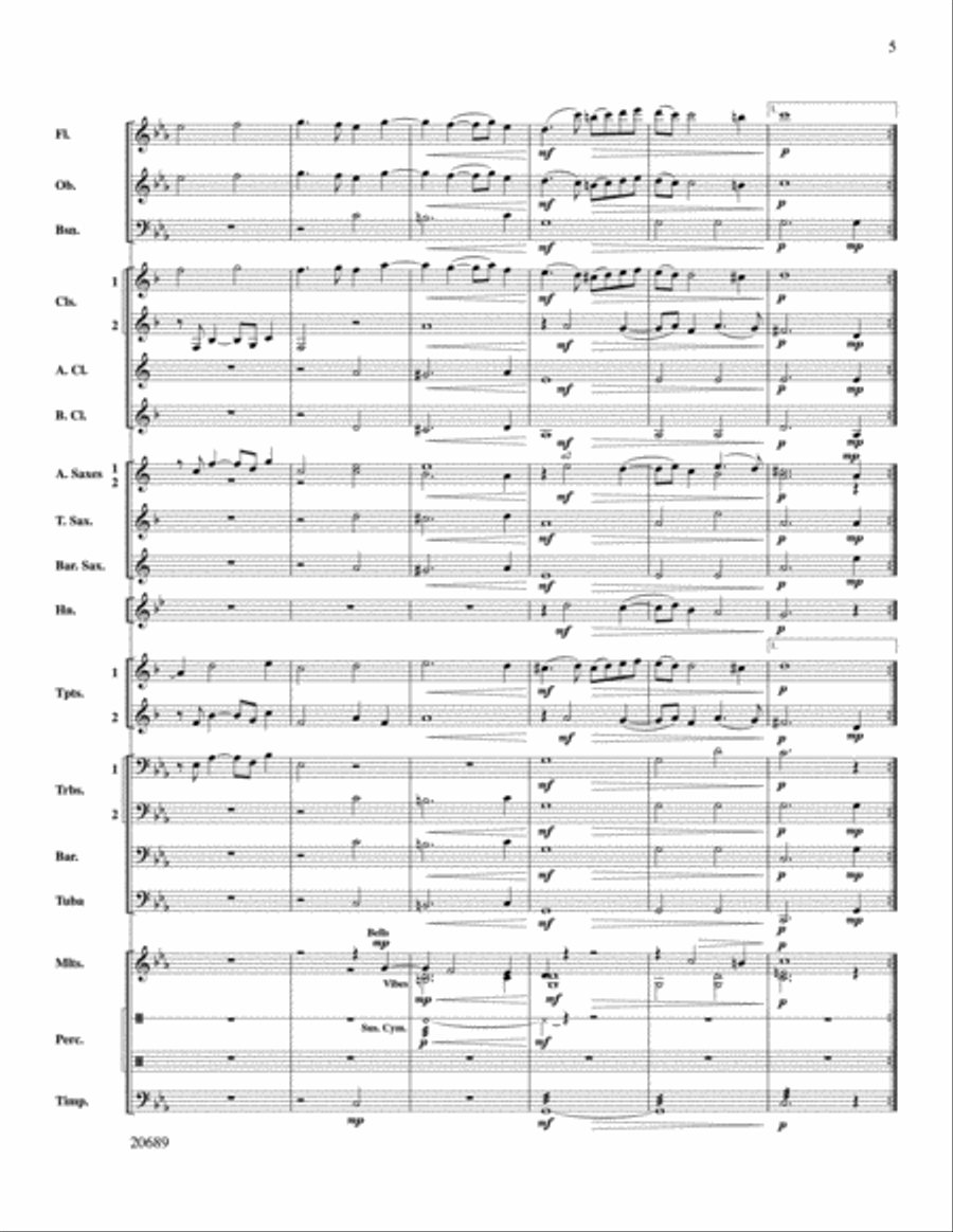 Music of the English Renaissance Concert Band scores gallery preview page 5