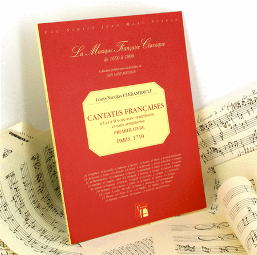 Clerambault French Cantatas for I and II voices book I Voice violin flute continuo Voice scores gallery preview page 1