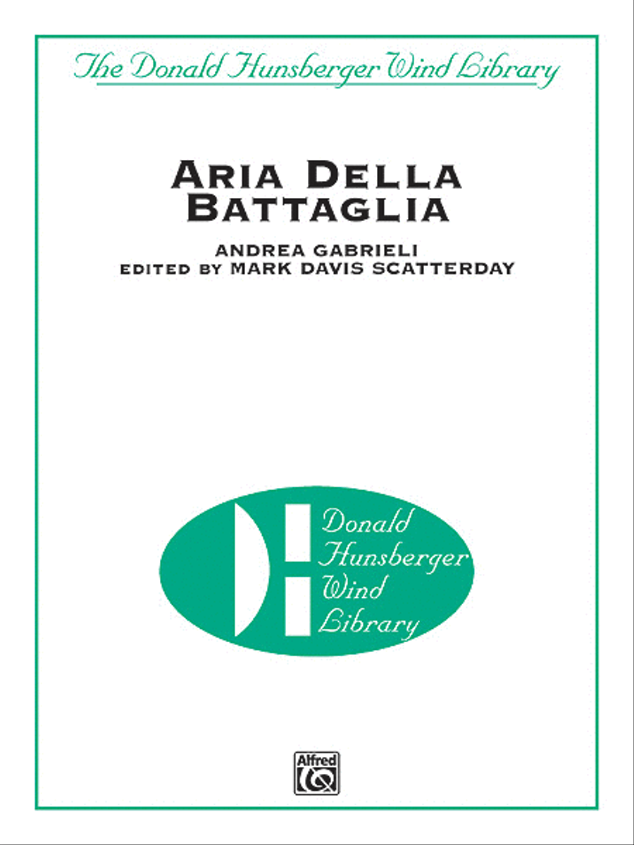 Aria Della Battaglia Concert Band scores gallery preview page 1