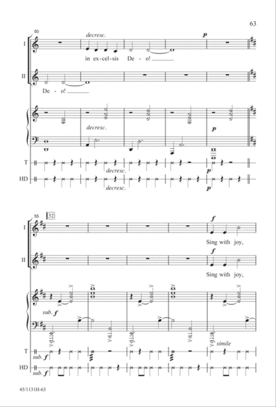 Singable Solutions for Winter Holidays 2-Part scores gallery preview page 63
