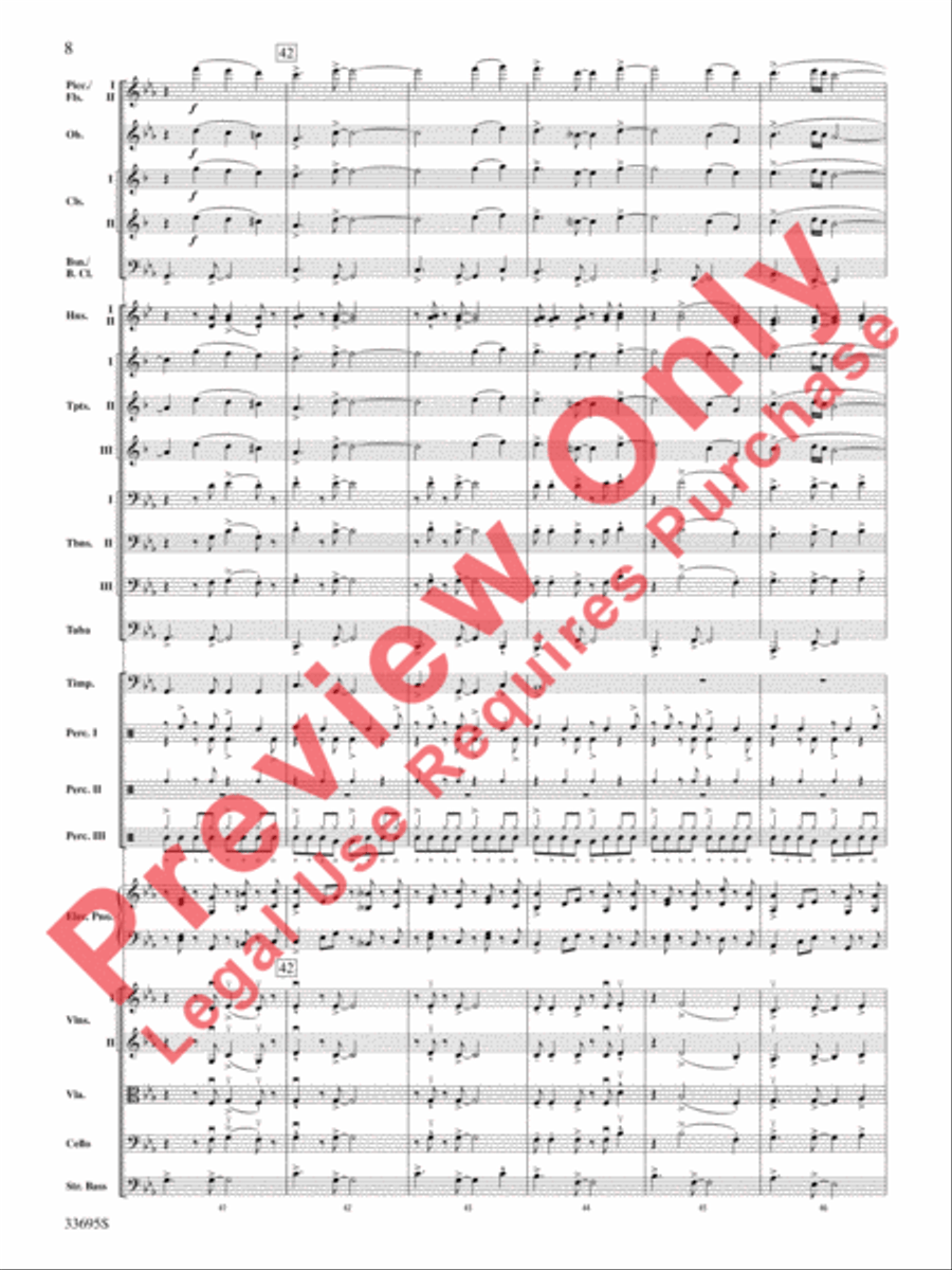 Danzas Cubanas Danzas Cubanas Full Orchestra scores gallery preview page 9