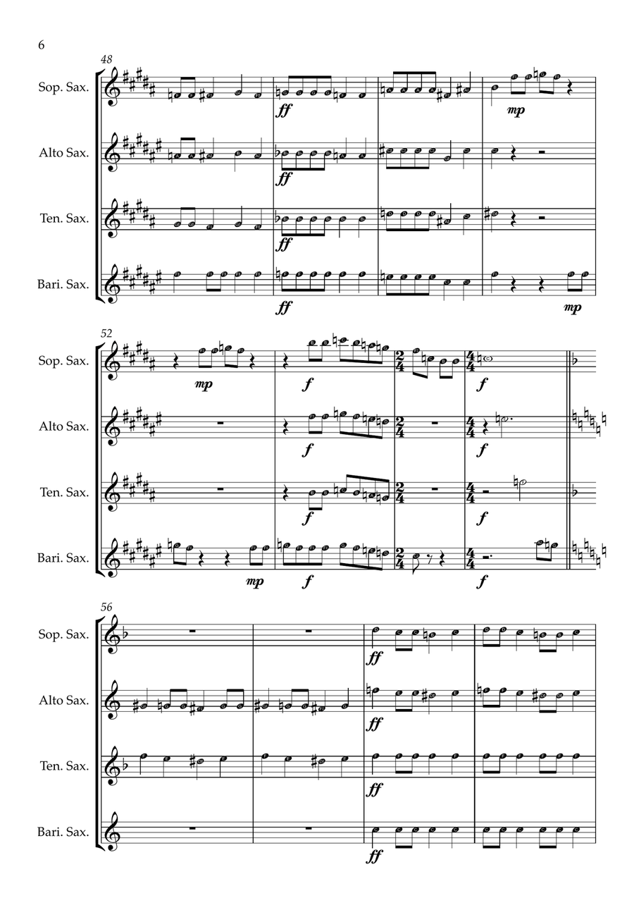 Bohemian Rhapsody Bohemian Rhapsody Woodwind Quartet scores gallery preview page 6