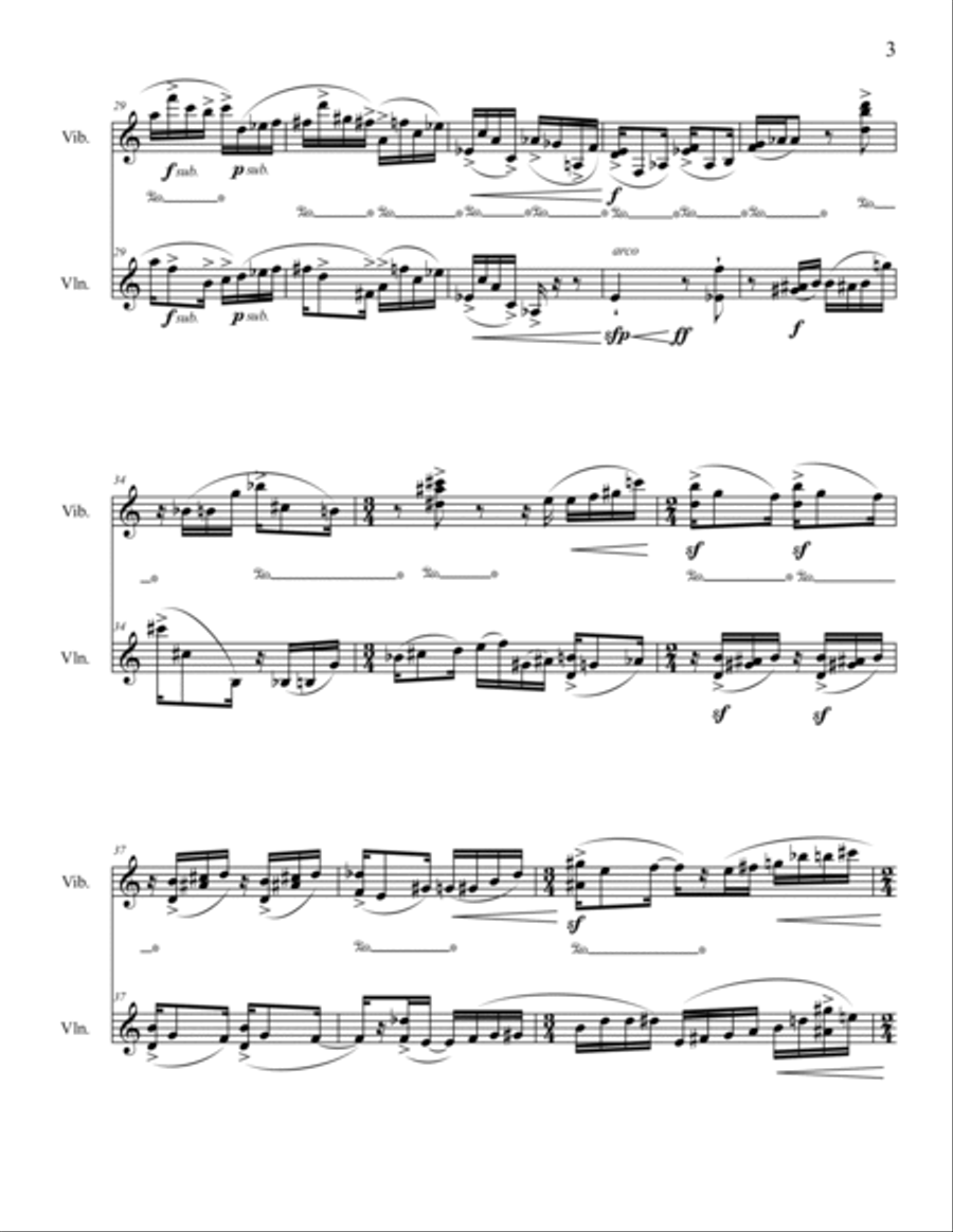 Anything You Can Do . . . for violin and vibraphone Violin scores gallery preview page 6
