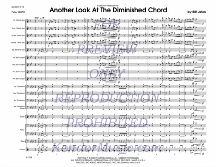 Another Look At The Diminished Chord Jazz Ensemble scores gallery preview page 2