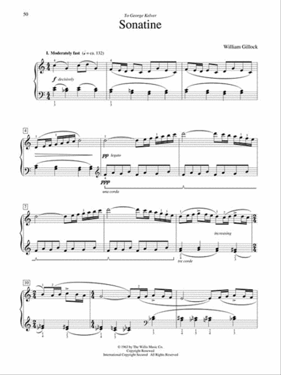Classic Piano Repertoire – William Gillock Piano scores gallery preview page 7