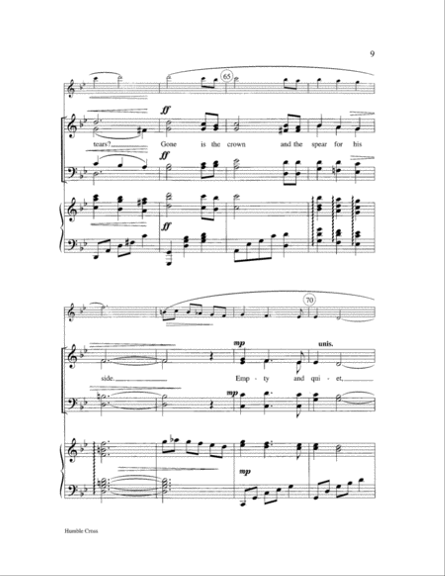 Humble Cross 4-Part scores gallery preview page 9