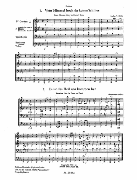 Reformation Chorales (quartet-brass)
