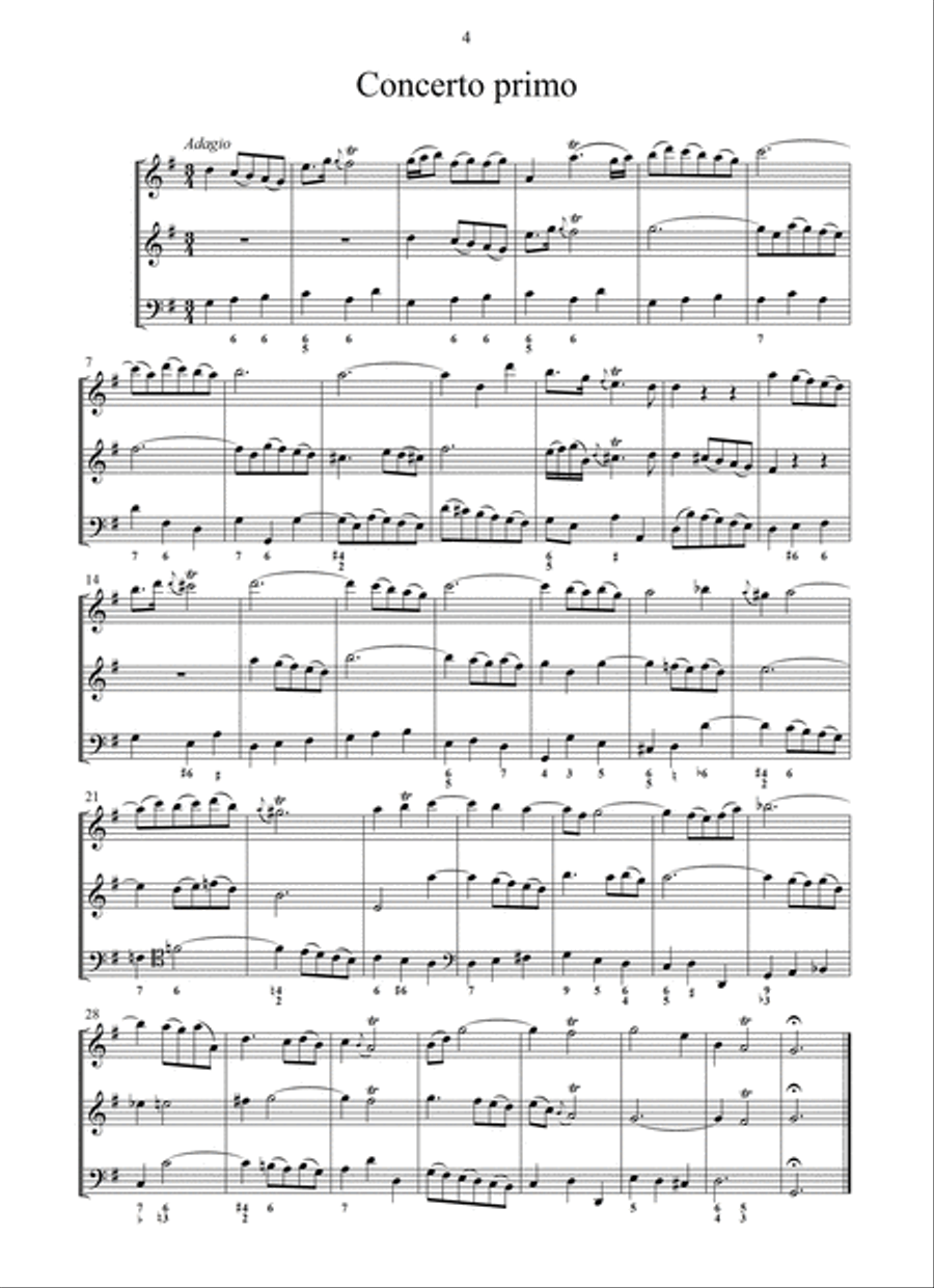 6 Symphonies en trio d'un goust nouveau pour les violons, flutes et hautbois op.2 (Paris, s.a.) Flute scores gallery preview page 2