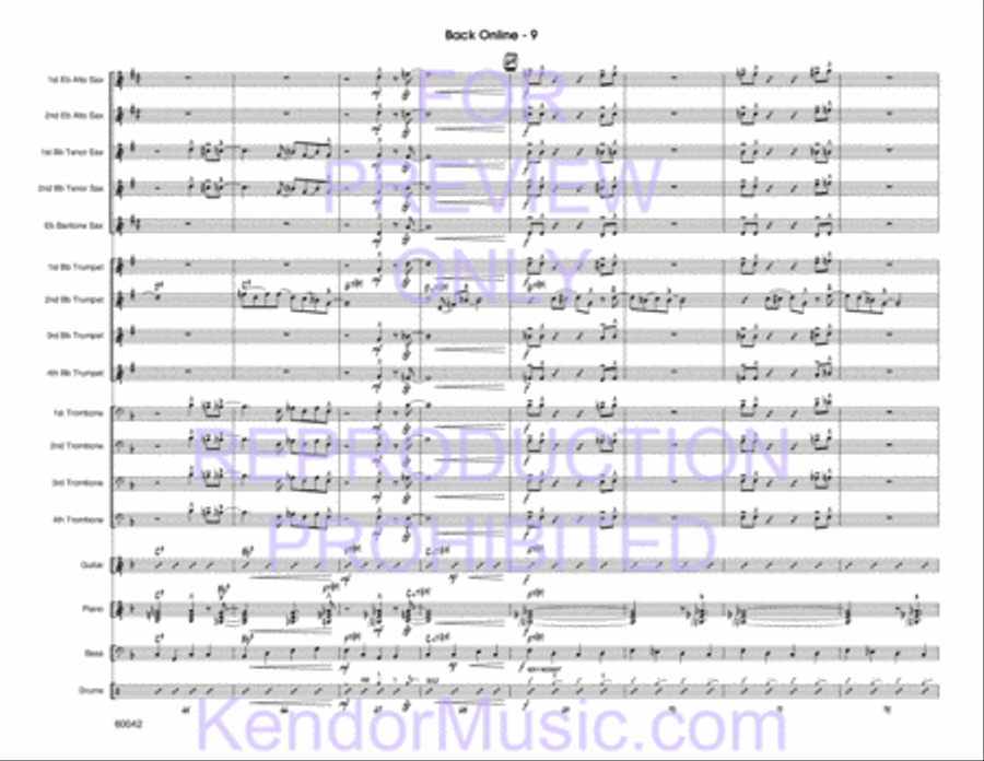 Back Online Jazz Ensemble scores gallery preview page 11