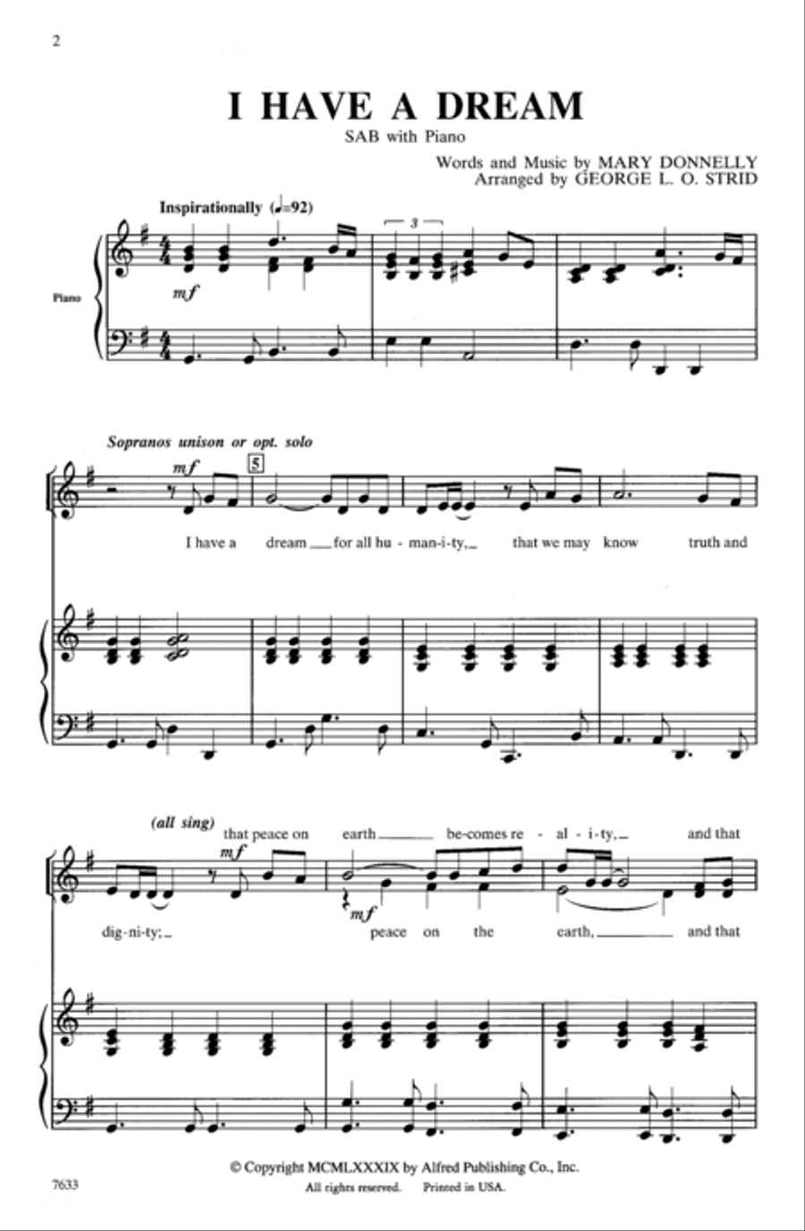 I Have a Dream 3-Part scores gallery preview page 9