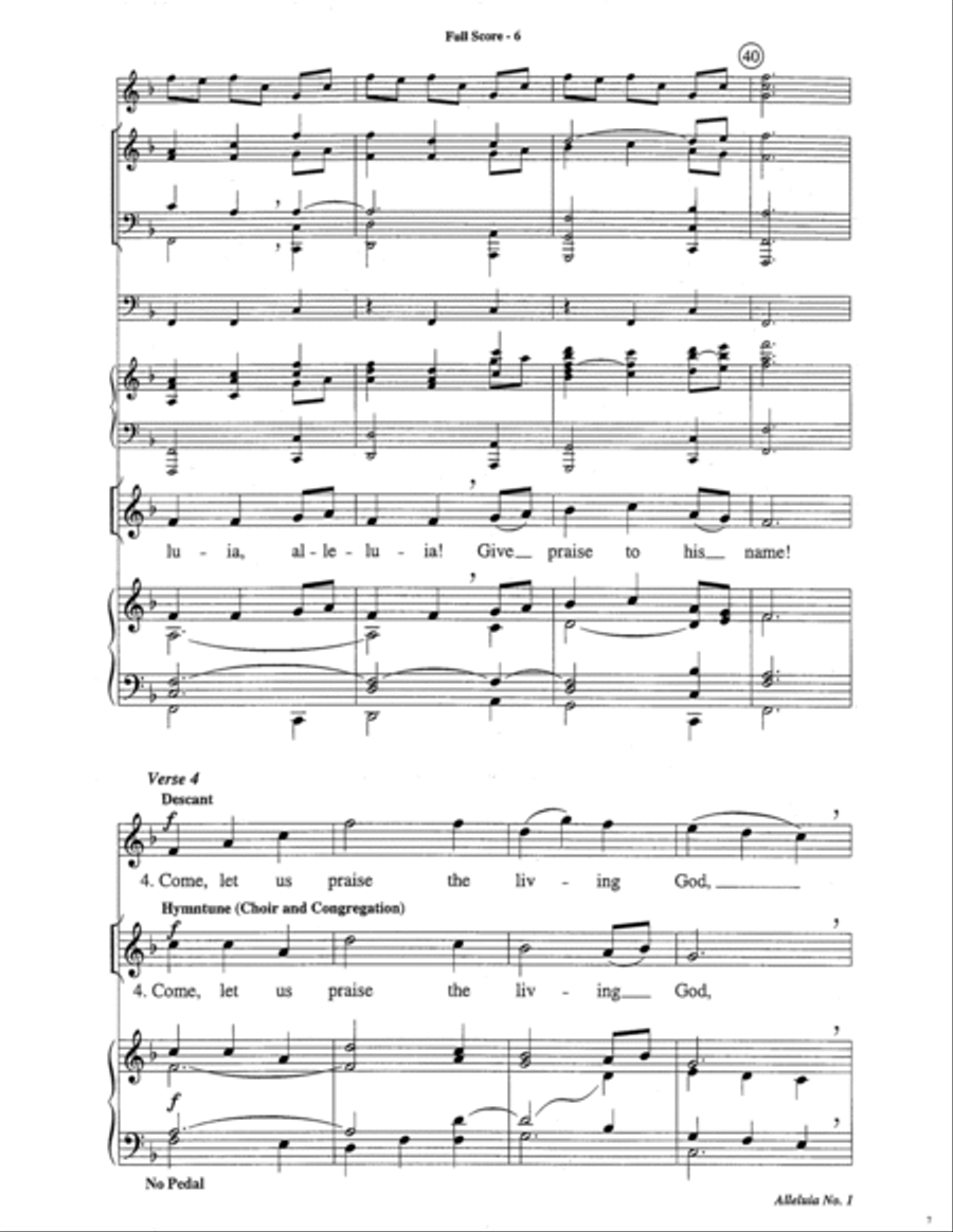 Alleluia No. 1 Choir scores gallery preview page 7