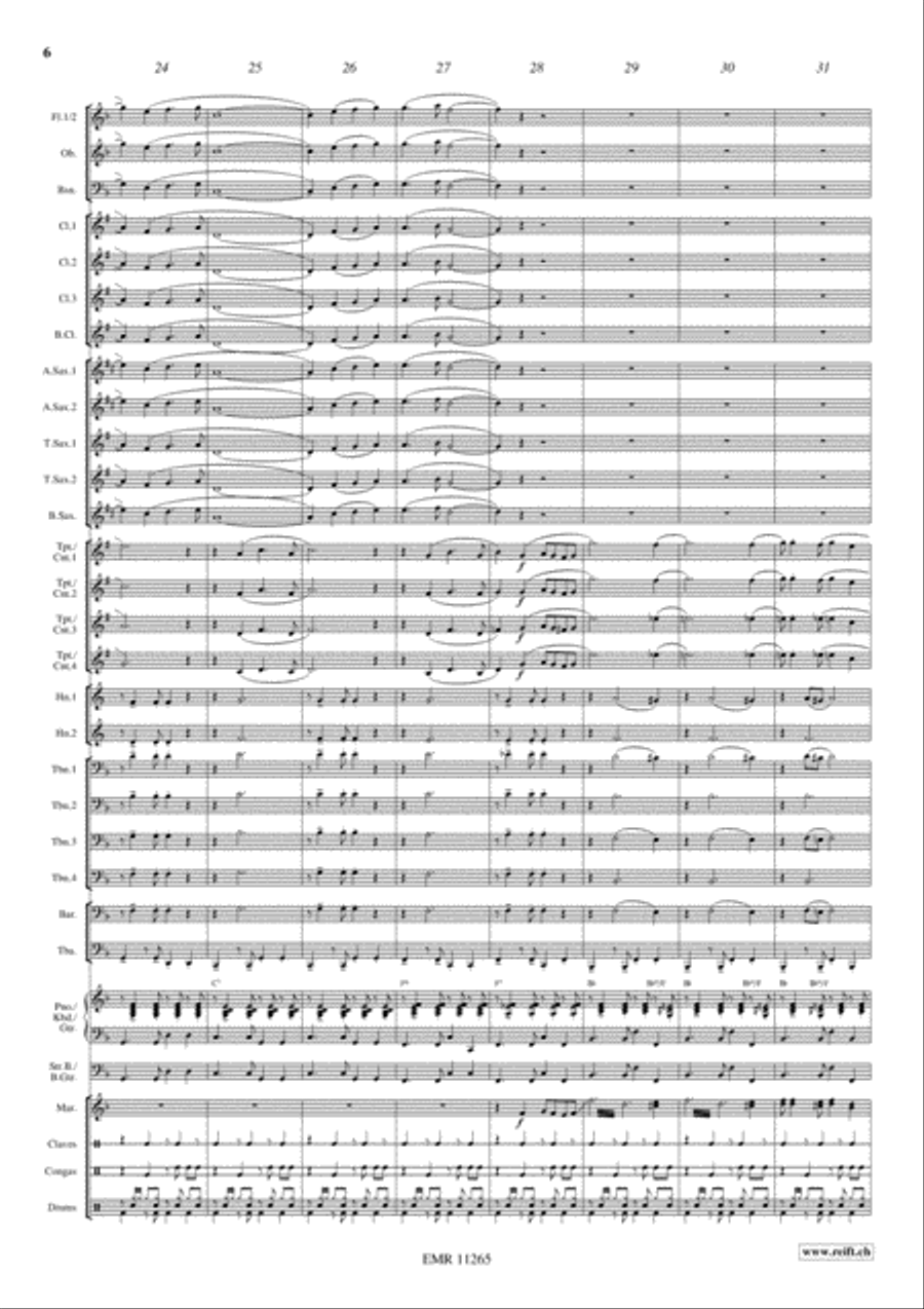 Sweetheart Romance Concert Band scores gallery preview page 7