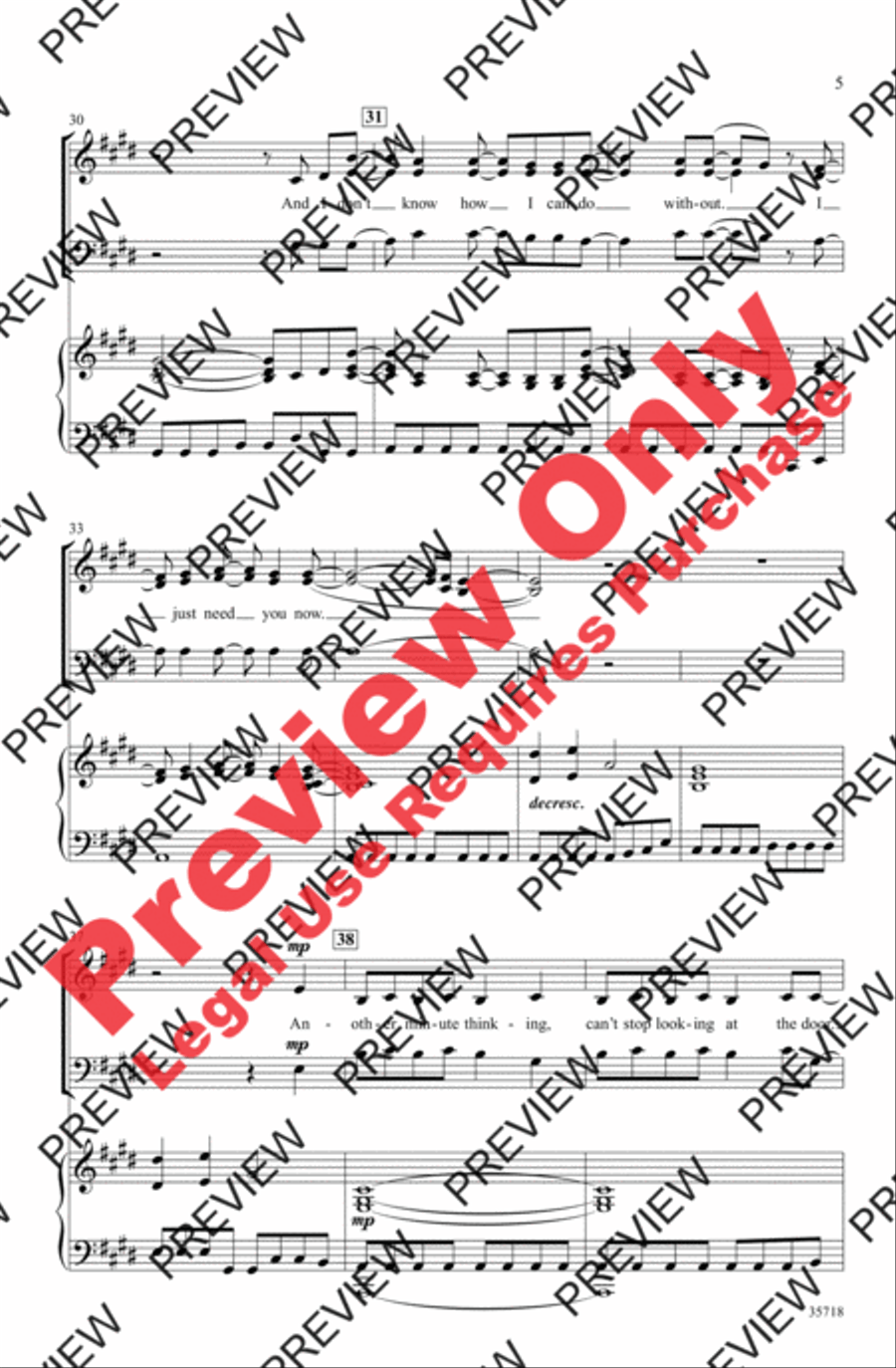 Need You Now Need You Now 3-Part scores gallery preview page 5