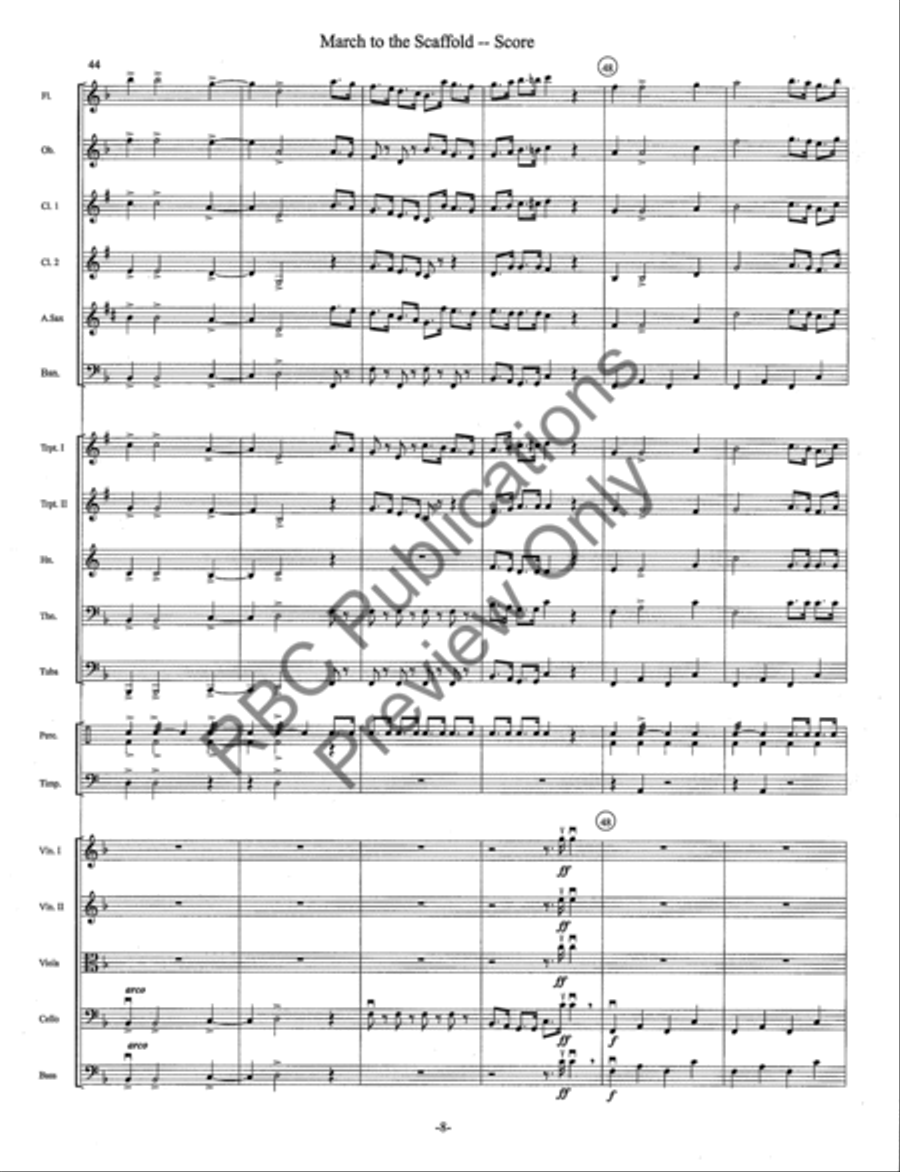 March To The Scaffold Full Orchestra scores gallery preview page 11