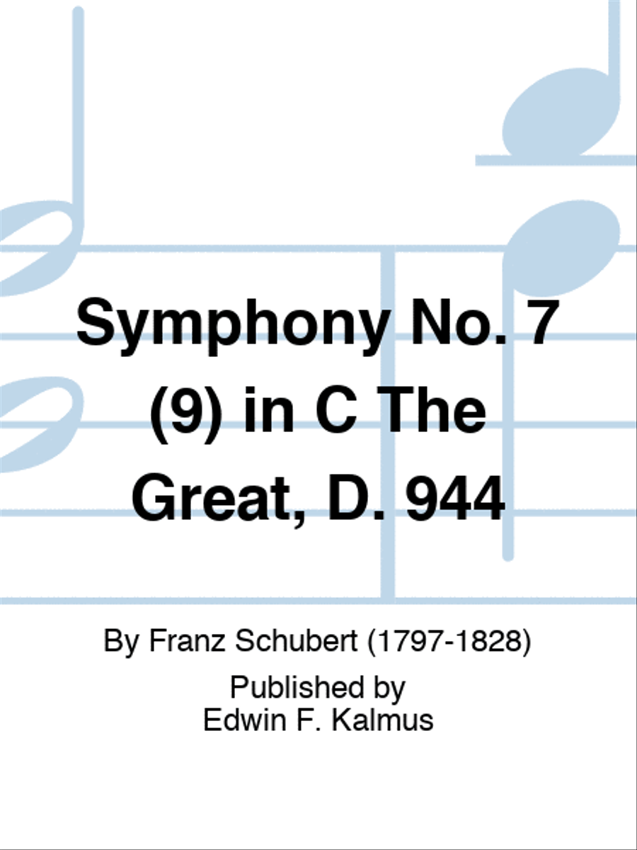 Symphony No. 7 (9) in C The Great, D. 944 Orchestra scores gallery preview page 1