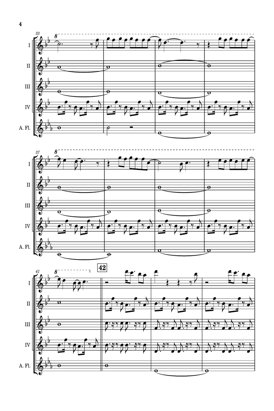 Birds Of A Feather Woodwind Quintet scores gallery preview page 5