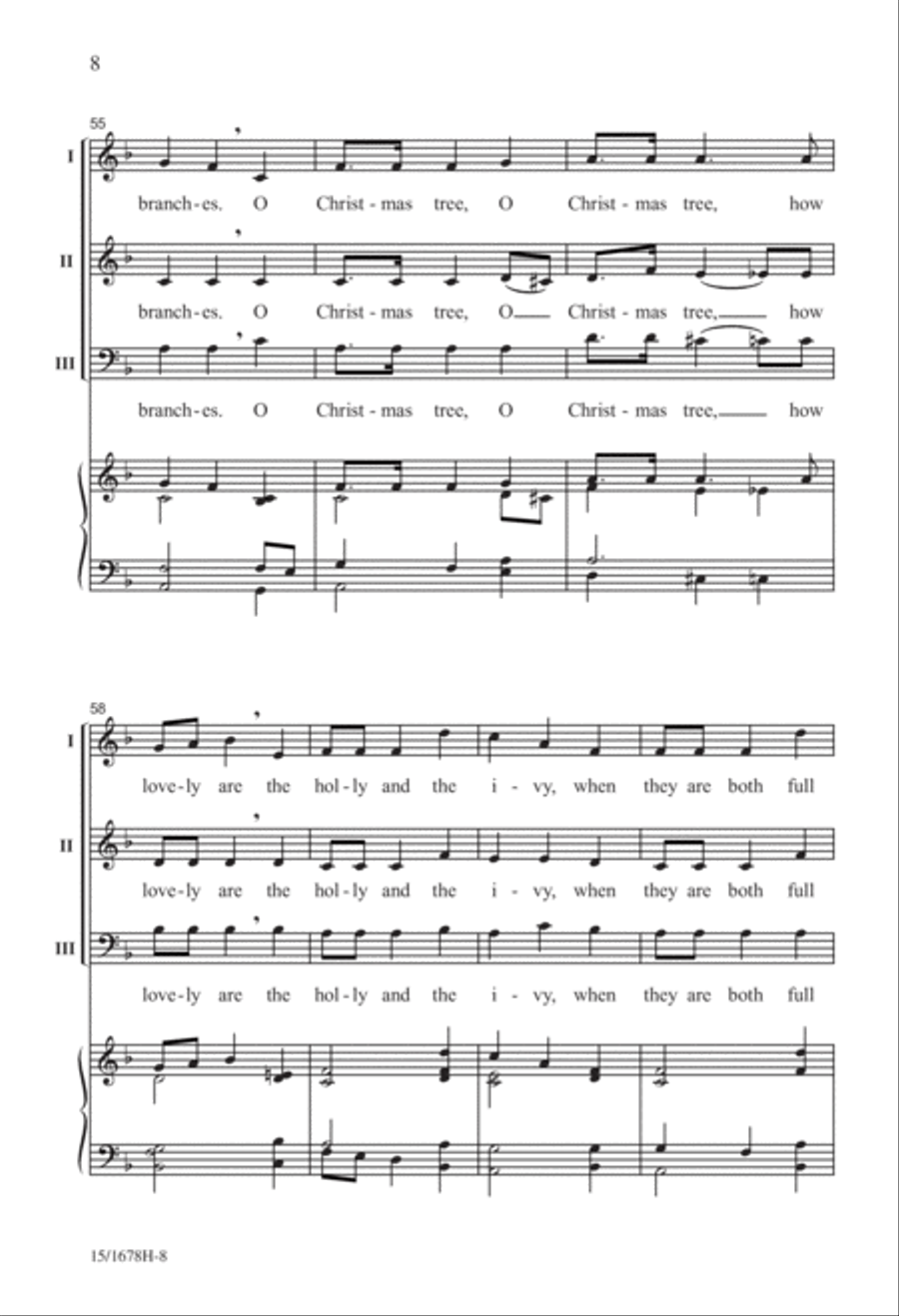 Christmas...In About Three Minutes 3-Part scores gallery preview page 9