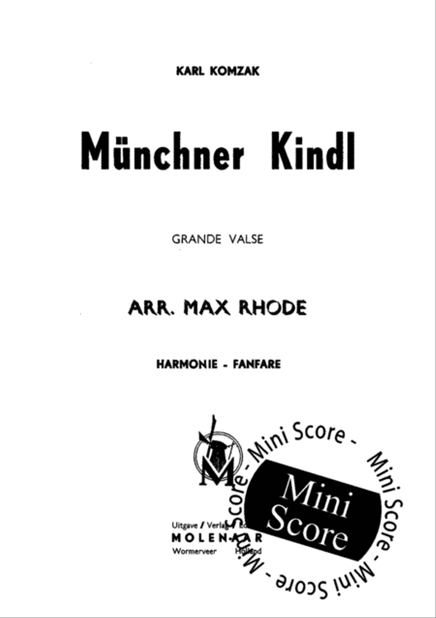Munchner Kindl Concert Band scores gallery preview page 3