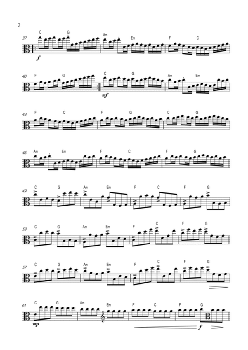"Canon" by Pachelbel - Version for VIOLA SOLO. image number null