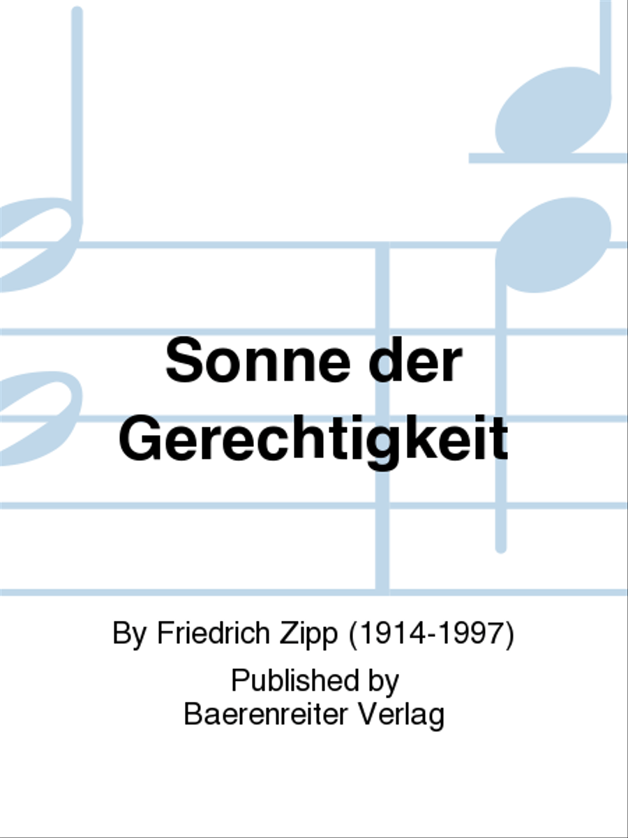Sonne der Gerechtigkeit Score scores gallery preview page 1