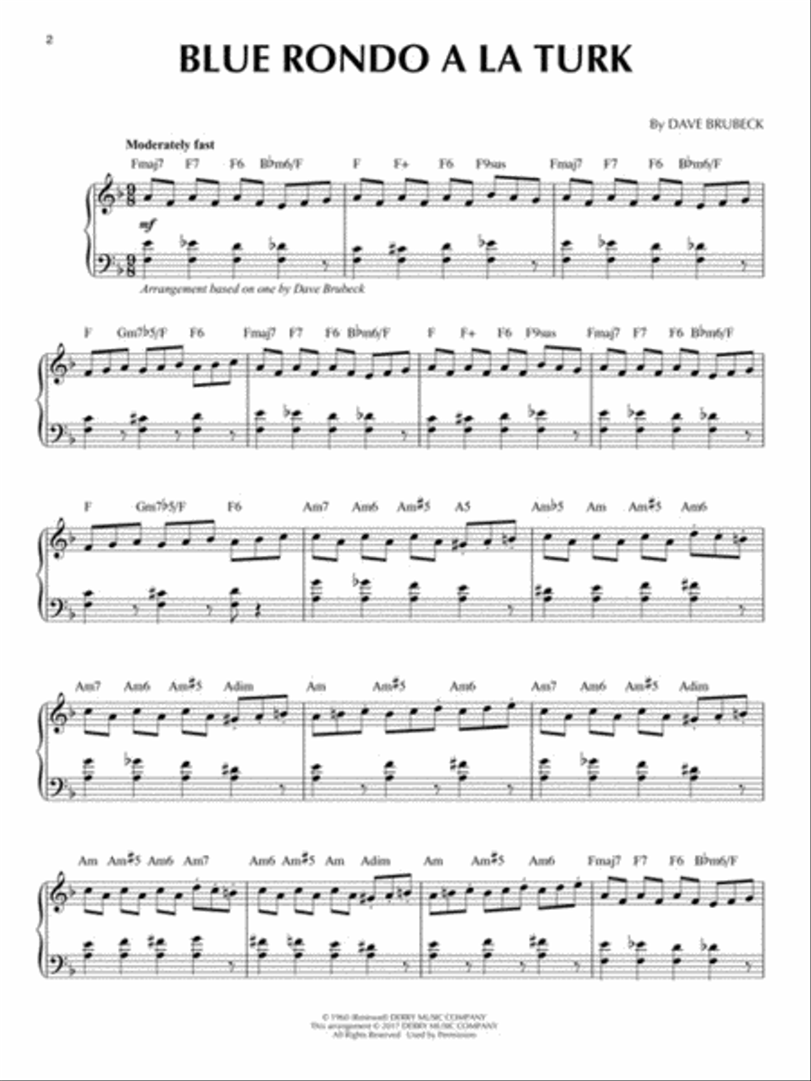 Dave Brubeck Dave Brubeck Piano Solo scores gallery preview page 3